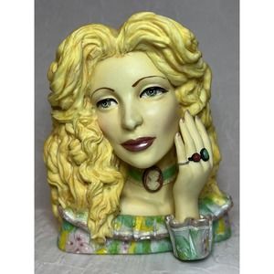 CAMEO GIRLS LV-018 ANGELINA 1973 “California Natural”, 2000 ED Lady Head Vase